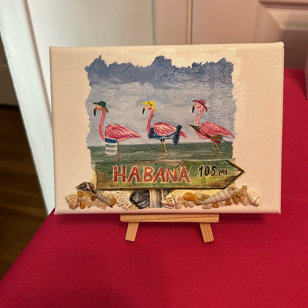 Flamingoes Let’s go to Habana Art & Stand